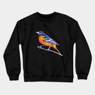 Baltimore Oriole - bird painting (no background) Crewneck Sweatshirt